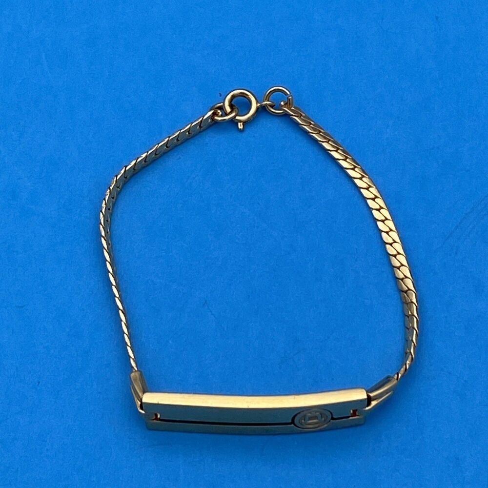 BELL TELEPHONE EMPLOYEE AWARD BRACELET VINTAGE Gold Tone - Picture 3 of 8
